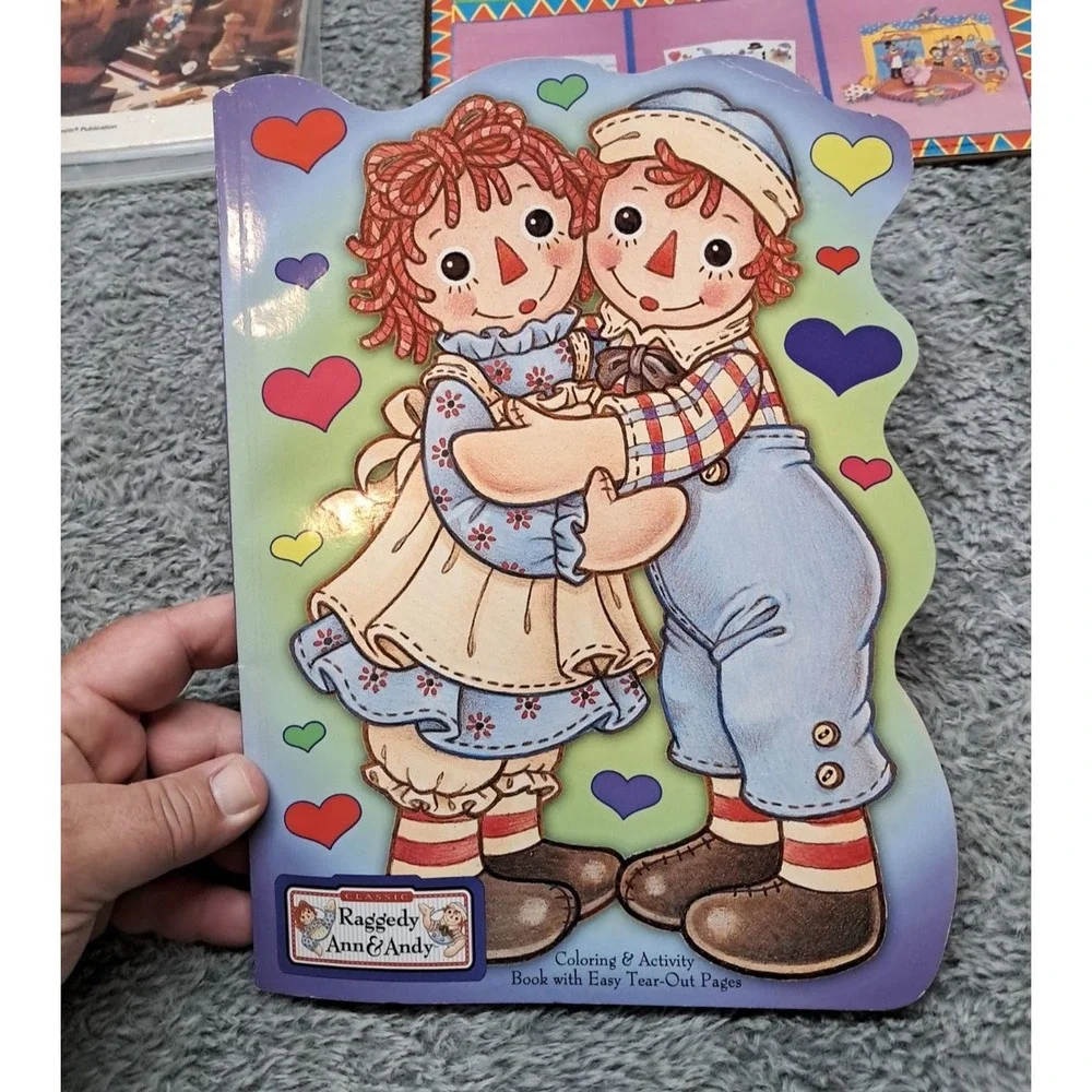 Vintage Whitman Raggedy Ann & Andy Circus Play Day Paper Dolls & Coloring Books - Picture 5 of 13